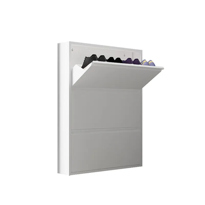 Slim Wall-Mounted Shoe Cabinet