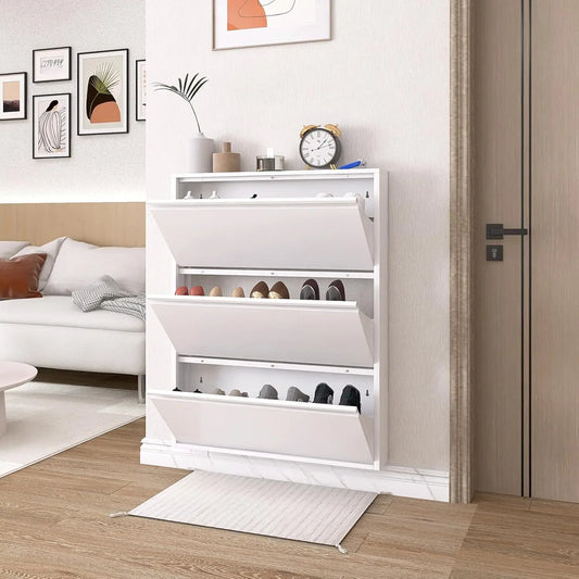 Slim Shoe Cabinets for Entryway